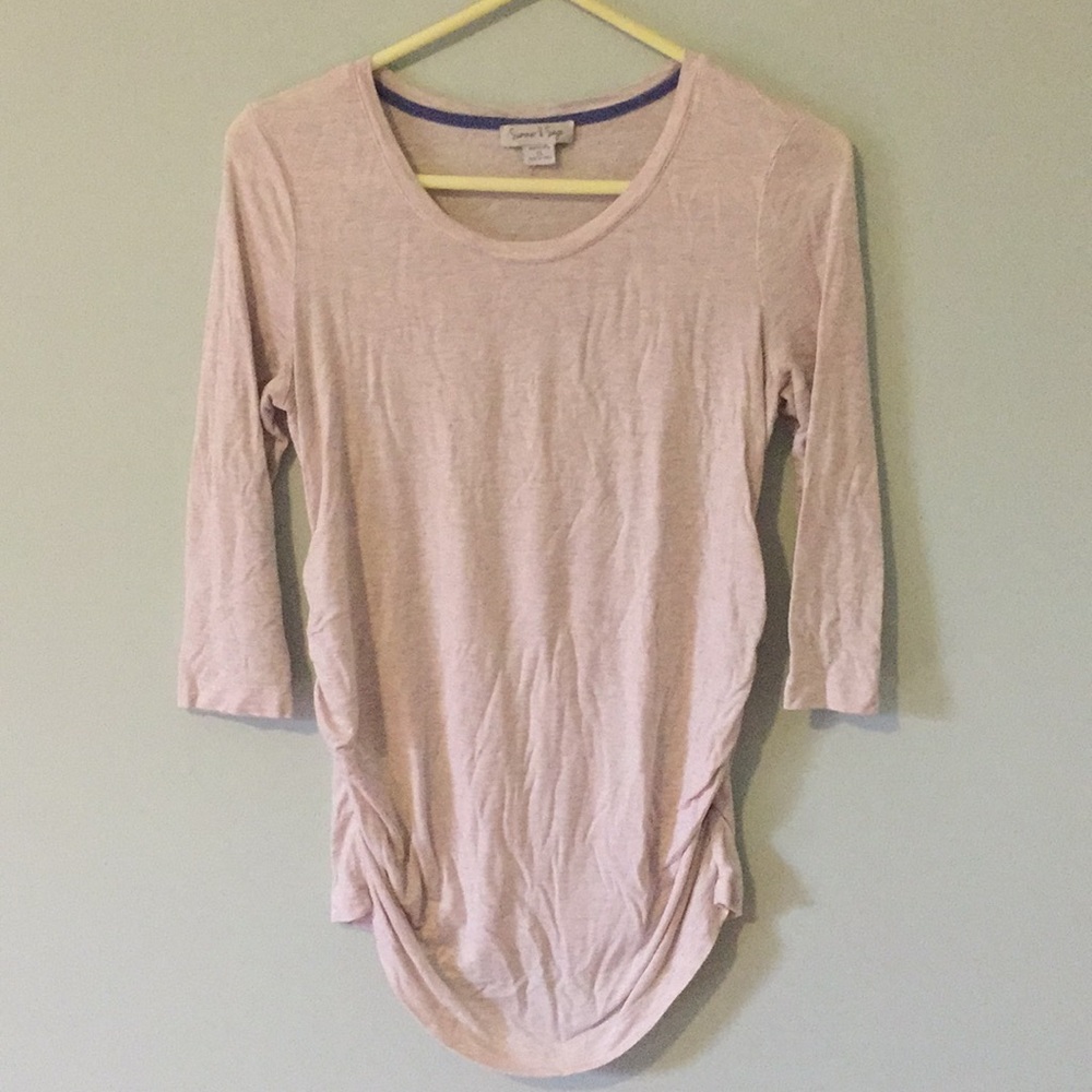 Summer & sage Maternity 3/4 sleeve top
